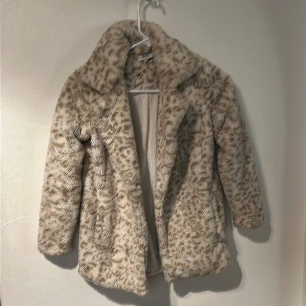 Jack by BB Dakota Kids Leopard Print Pea Coat